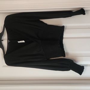 Express sheer black blouse